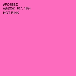 #FC6BBD - Hot Pink Color Image
